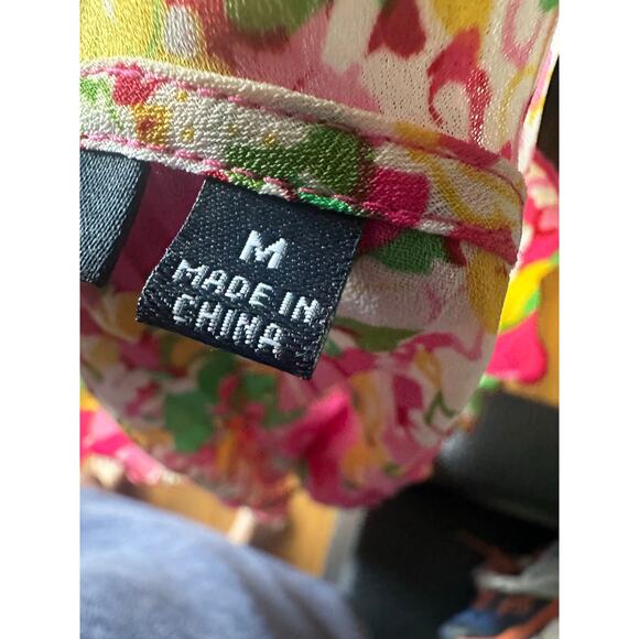 Notations Y2K Sheer Ruffle Blouse | Short Sleeve - Picture 7 of 8